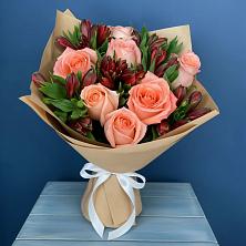 Букет цветов из:  Розы и Альстромерии в Лосино-Петровском