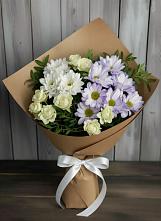 Букет цветов из:  Хризантемы и Розы в Лосино-Петровском