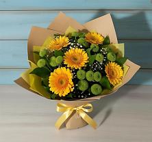 Букет цветов из:  Герберы и Хризантемы в Лосино-Петровском