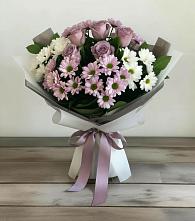 Букет цветов из:  Хризантемы и Розы в Лосино-Петровском