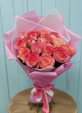 Букет 15 Розовых роз Равель в Лосино-Петровском
