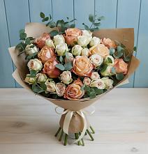 Букет цветов из:  Альстромерии и Розы #REPLACE_PRED# Лосино-Петровском