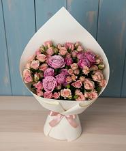 Букет Нежная розовость в Лосино-Петровском Букет цветов из:  Розы в Лосино-Петровском